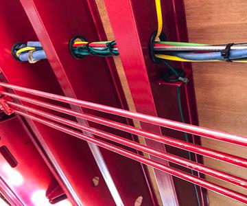 Hydraulic Lines And Protected Electrical