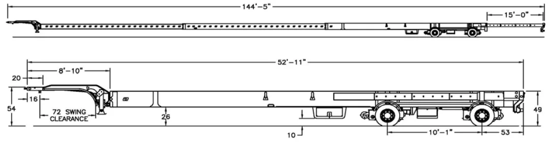 TKEFX Blade Hauler trailer